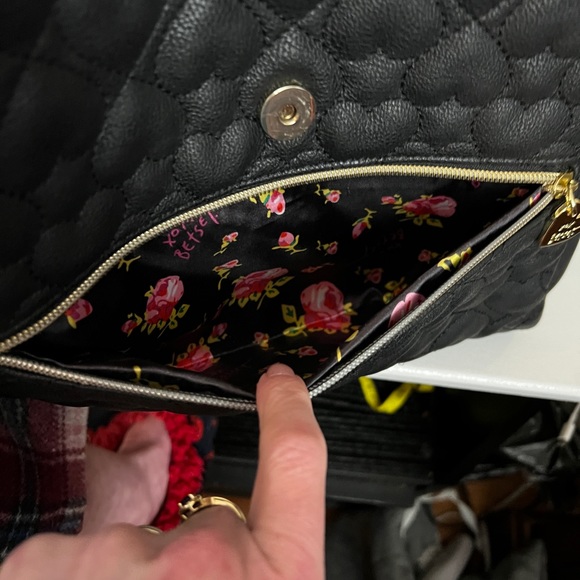 Betsey Johnson Black Backpack BM19670 School Bag - Picture 3 of 10